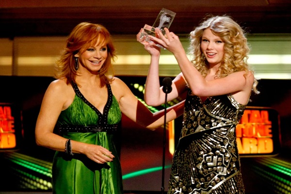 Reba McEntire and Taylor Swift,