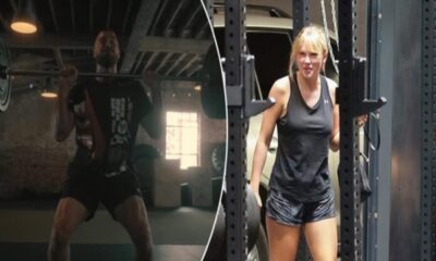 Travis Kelce and Taylor Swift at the Gym