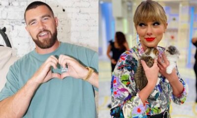 Travis Kelce and Taylor Swift hold hand