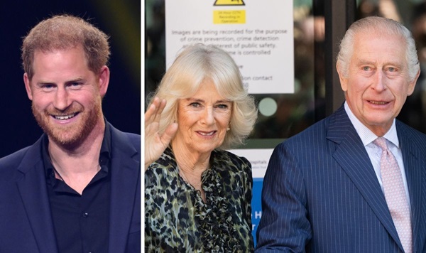 Prince Harry, Queen Camilla and king Charles