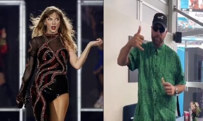 Taylor Swift dancing on Stage with Travis Kelce dancing in MIAMI