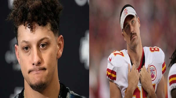 patrick mahomes in tears and Travis Kelce