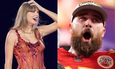 Taylor Swift and Travis Kelce Shouting