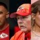 Andy reid with Taylor Swift and Travis Kelce,