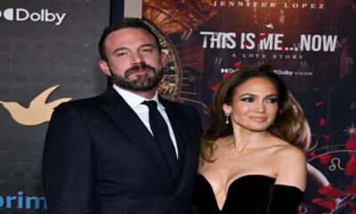 Ben Affleck and Jennifer Lopez at the premiere,