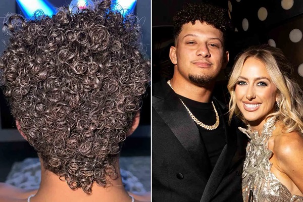 Brittany Mahomes' shows off the results of cutting her husband Patrick Mahomes' hair