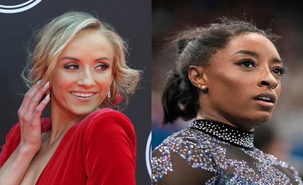 Nastia Liukin and Simone Biles