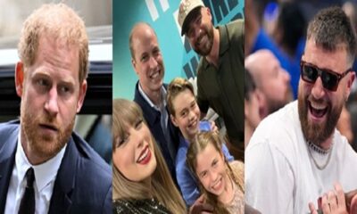 Prince William family and Travis Kelce with Taylor Swift
