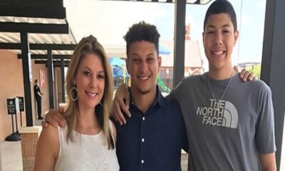 Randi, Patrick and Jackson Mahomes