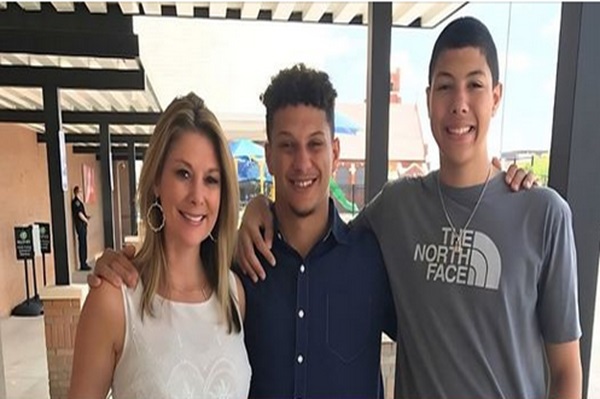 Randi, Patrick and Jackson Mahomes