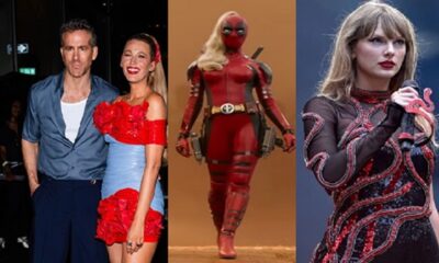 Ryan reynolds and his wife, the lady Deadpool with Taylor Swift