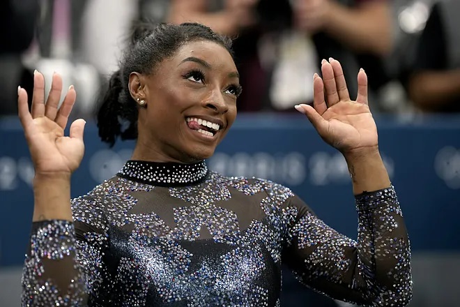 Simone Biles Happy mode