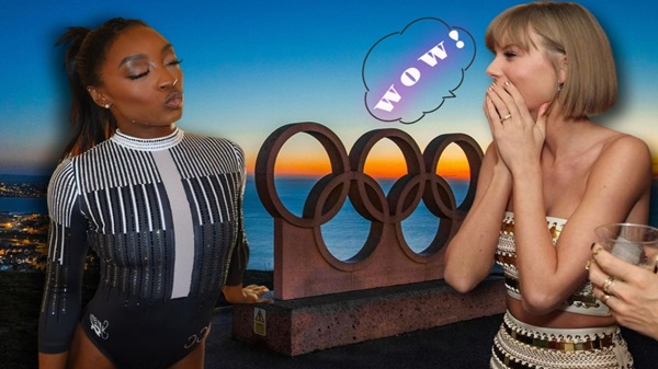 Simone Biles and Taylor Swift,