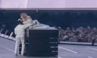 Taylor Swift drop from stage
