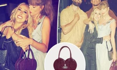 Taylor Swift totes heart-shaped bag for double date with Travis Kelce and Mahomes’