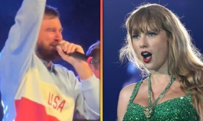 Watch Travis Kelce Shout Out to Taylor Swift on Stage After Winning Karaoke Competition