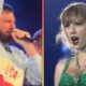 Watch Travis Kelce Shout Out to Taylor Swift on Stage After Winning Karaoke Competition