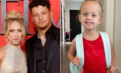 Brittany and Patrick Mahomes; daughter Sterling Mahomes