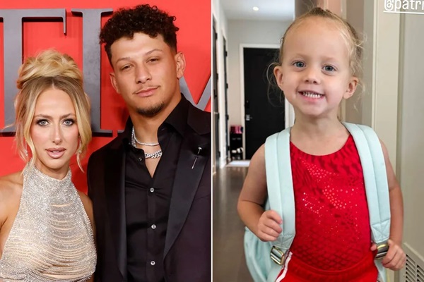 Brittany and Patrick Mahomes; daughter Sterling Mahomes