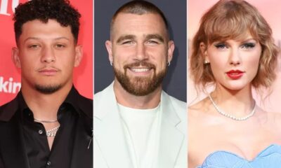 Patrick Mahomes, Travis Kelce and Taylor swift