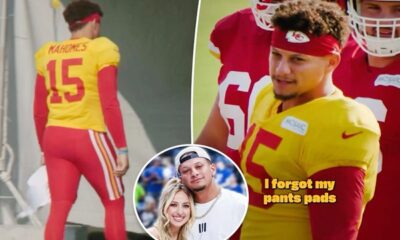 Patrick Mahomes forget pant at home