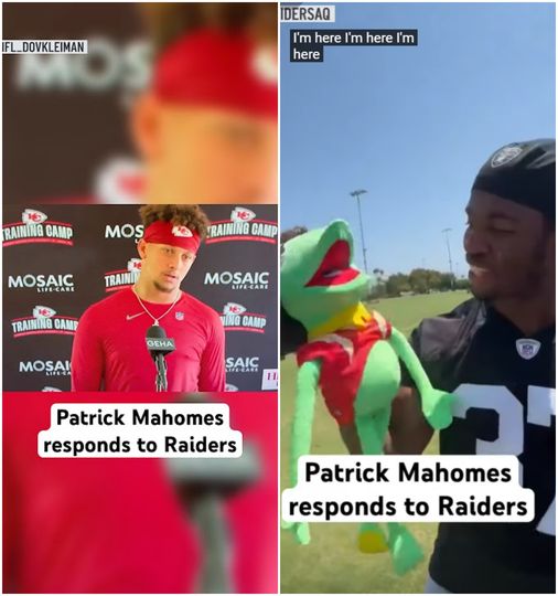 Raiders mocking Patrick Mahomes