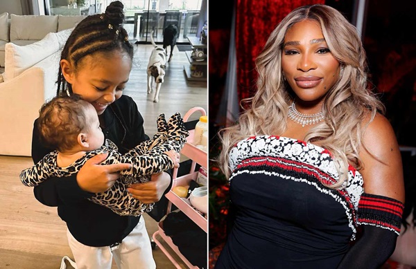 Serena Williams and Adira with Olympia