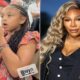 Serena Williams' daughter Olympia puts on lipgloss from her mom's Wyn Beauty brand.