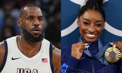 Simone Biles and LeBron James