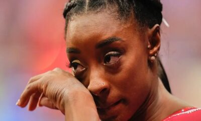 Simone Biles cry