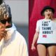 Taylor Swift on shirt with Kanye West