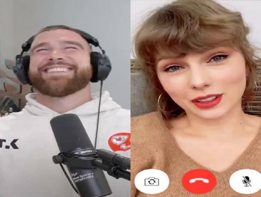 Travis Kelce and Taylor Swift on calls,