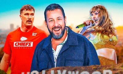 Adam Sandler, Taylor Swift and Travis Kelce