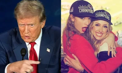 Donald Trump and Taylor Swift with Brittany Mahomes