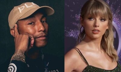 Hip-hop producer Pharrell Williams and Taylor Swift,