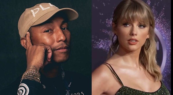 Hip-hop producer Pharrell Williams and Taylor Swift,