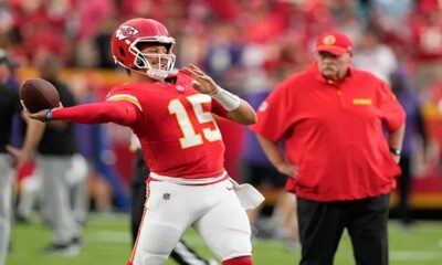 Patrick Mahomes and Andy Reid,