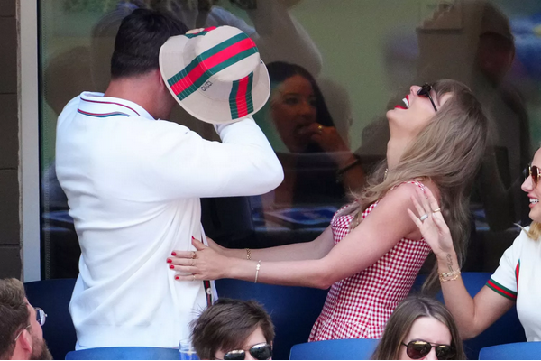 Taylor Swift Fixes Travis Kelce's Hat Hair at US Open See the Sweet Moment