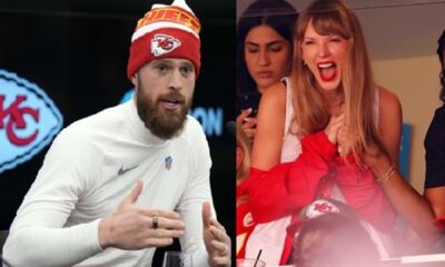 Taylor Swift rejoice and Harrison Butker