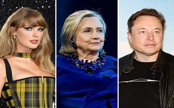 hillary clinton elon musk and Taylor Swift