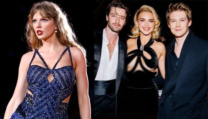 Joe Alwyn and kendal Jenner with Taylor Swift