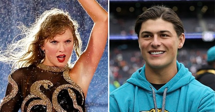 Louis Rees-Zammit and Taylor Swift