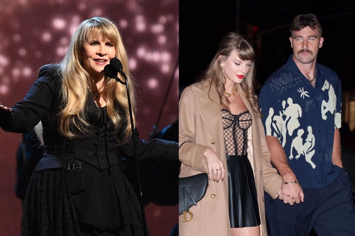 Stevie Nicks and Taylor Swift with Travis Kelce