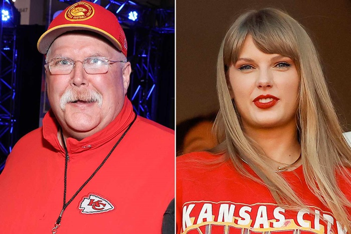 Taylor Swift and Andy Reid