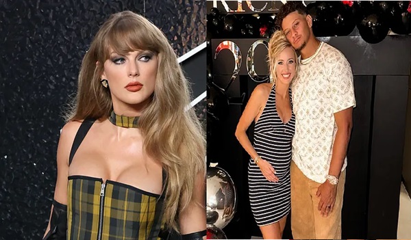 Taylor Swift with Mahomes family