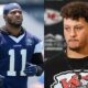 Micahs Piasons and Patrick Mahomes