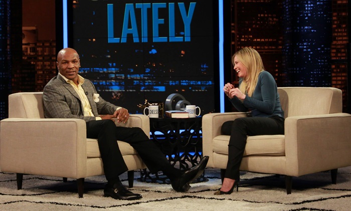 Mike Tyson Flirts with Chelsea Handler on live show.,