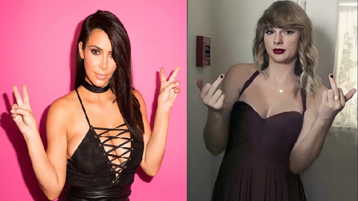 kim kardashian,, and Taylor Swift