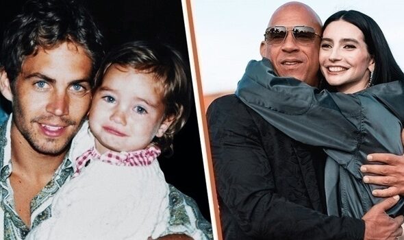 Paul Walker, Vin Diesel with Paul Walker daughter