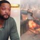 Will Smith and his house burning